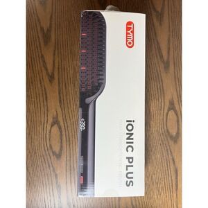 TYMO Ionic Plus Hair Straightening Brush Black Digital Temp Control